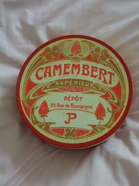 BIA Cordon Bleu Multicolor Vintage French Cheese Label Plates 8"